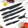 En Stock Fabricante Mango de Cola de Fénix Caja de Regalo Juego de Cuchillos Cuchillo de Chef Cuchillo para Fruta Juego de Seis Piezas Regalo para Negocios de Cocina