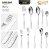 Talheres de Aço Inoxidável 430 Transfronteiriços Elegante Padrão Martelo Rachadura de Tecido Garfo de Faca de Bife Ocidental Garfo Colher Colher de Sobremesa Hotel