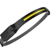 Venta Caliente Transfronteriza Carga USB Cob Sensor de Silicona Faro Brillante Super Brillante Montado en la Cabeza Lámpara de Minero LED Luz Nocturna para Pesca