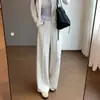 Persona de papel La calidad es increíble Chaqueta deportiva de yoga ajustada estilo años 80 con sensación de piel al tacto Traje de pantalones de pierna ancha Primavera Verano H041820