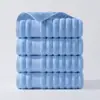Toallas Lisas de Algodón Puro sin Etiqueta para Dropshipping Transfronterizo, Paquete Múltiple, Suaves y Amigables con la Piel, Absorbentes, Toallas para el Hogar de Adultos, Toallas Faciales