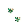 Pendientes de Acero Inoxidable con Cruz y Circonita Pendientes Pequeños para Cartílago del Oído Sentido de Diseño de Pendientes Nicho Invierno Lujo Ligero Pendientes con Sensación de Alta Gama