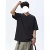 Camiseta Masculina Xadrez Meio Botão Manga Curta Tendência Verão Nova Casual Versátil Design Solto Senso de Estilo Hong Kong