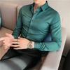 Primavera e Outono 2023 Camisa de manga comprida da marca da moda Camisa de alta qualidade com sentimento Chun Qiu Camisa Jaqueta Camisa masculina Camisa masculina