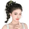 Peruca Trança Crianças Simulação Cabelo Humano Tingido Cabelo Longo Rabo de Cavalo Trança Dopamina Volume Natural do Cabelo Mechas de Cor