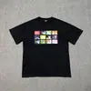 Camiseta Casual Masculina e Feminina Corteiz Alcatraz Algodão Puro Estampa de Desenho Solta Gola Redonda Marca Tendência de Longa Duração Transfronteiriça