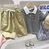 Pantalones cortos para niños Verano 2024 nuevos petos de color sólido para niños Ropa exterior coreana delgada para niños medianos y grandes pantalones quintos
