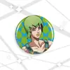 Broche de desenho animado de Jojo's Fantastic Adventure com laser, tamanho 58-75mm.