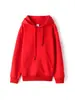 Suéter con capucha de algodón liso forrado de felpa para otoño e invierno para hombres y mujeres con capucha holgada sudadera con capucha para parejas comercio exterior suministro al por mayor