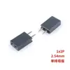Passo 2,54MM fileira única plug reto header fêmea 1*3P/4/5/6/7/8/10/16-40P