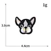Patch de Bordado de Cabeça de Animal de Desenho Animado Autoadesivo para Bordado de Computador Patch de Decoração DIY para Roupa Patch de Buraco Emblema