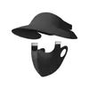 Traje de protección solar de verano para mujer, protección anti-ultravioleta integrada en el cuello, moda para montar, máscara de sombreado de seda helada, sombrero para la cara Gini