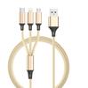Adecuado para Android Pingguo Interfaz Tipo-C Carga Rápida Cable de Carga para Teléfono Móvil Carga Flash Cargador USB Multipropósito