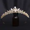 Atacado Transfronteiriço de Novos Modelos de Pequenas Coroas de Noiva com Zircônia AAA, Coroa de Metal Galvanizado Estilo Coreano com Diamantes, Acessórios de Cabelo para Casamento