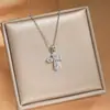 Colar de Diamante Completo com Inlay de Cobre Japonês Coreano Luxo Leve Toque de Alta Qualidade para Mulheres Estilo INS Corrente de Clavícula Exquisita Versátil Venda Quente Transfronteiriça Atacado