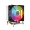 Radiador Ya Jun X400 para CPU, refrigerado por aire, con 4 tubos de calor, contacto directo, torre, ventilador único, luces de colores, ventilador de 11 cm
