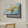 Caja de Medidor Eléctrico Yinghao Pintura Decorativa Cubierta de Caja de Distribución de Bajo Voltaje Pintura de Cubierta Atmósfera Fresca Floral Pastoral Sin Taladro