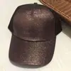 Boné de Baseball Lantejoula de Comércio Exterior, Boné Fashionável e Versátil com Abertura Traseira para Rabo de Cavalo, Boné de Rede com Glitter, Bordado com Logo Camuflado