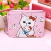 Portatarjetas Gato Transformable de Dibujos Animados Cartera Monedero Pez Payaso Lindo Portatarjeta de Identificación de Trabajo Cartera de Tarjetas de PU