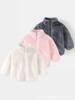 Chaqueta de Polar para Niños 2025 Nueva Ropa de Otoño e Invierno Chaqueta de Polar Doble Cara con Forro Interior para Niños y Niñas para Mantenerse Caliente