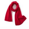 Bufanda de cachemira para mujer 100% cachemira pura 2023 otoño e invierno nueva bufanda cálida de punto de moda de color puro