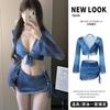 Traje de baño para mujer Bikini Cuatro piezas Dividido Aspecto adelgazante Pecho pequeño 2025 Nuevo Manga larga Chica de aguas termales Traje de baño Gama alta
