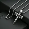 Venta Caliente Europea y Americana Bestseller de Comercio Exterior Tendencia Callejera Metal Pesado Calavera Hip Hop Colgante Joyería Directo del Fabricante