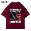 EBay Comercio Exterior Camiseta Estilo Hong Kong Manga Corta Verano Suelta Casual Ins Combinable Hip-hop Manga Cinco Puntos Top Ropa Venta al por Mayor