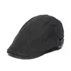 2026 Primavera/Verano Gorro Boina Sombrilla Rayado Liso Gorra para Hombre Algodón Informal para Hombre Gorra de Pintor para Personas Mayores