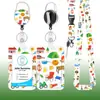 Set de Portatarjetas para Exposiciones, Portapases con Temática de Montaña, Portatarjetas Retráctiles para Conferencias con Divertidas Ilustraciones, Lanyards para Oficina al Aire Libre, Personalizables