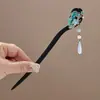 Pasador de Pelo con Borla Floral Fresco y Elegante, Nuevo Pasador Diario Estilo Chino, Pasador de Tocados de Ajedrez y Cartas Estilo Chino Dinastía Han