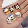 Venda quente Q versão pato novo animal resina patch caso do telefone brincos crianças acessórios para o cabelo DIY acessórios mouse cartoon