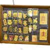 Shenzhen Shuibei Mismo Estilo Oro Puro 999 Tesoro de la Fortuna Aleación Gato de la Suerte Adhesivo Dorado para Teléfono Móvil para Atraer Riqueza Tienda de Oro