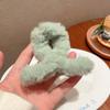 Lindo Pinza de Peluche Imitación Conejo Estilo Nuevo Otoño e Invierno Pinza de Tiburón en la Parte Posterior de la Cabeza Pinza para el Cabello Pinza para el Cabello Semi-Recogido Tocado