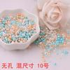 3-8mm tamaño mixto ABS no poroso brillante color perla imitación no se pela accesorios para fundas de teléfono móvil cuentas
