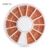 Joias para Unhas Transfronteiriças Nail Flats Base Colorida Liga de Diamante Formato Especial Branco AB Strass Joias 12 Grades Giratório Atacado