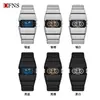 Reloj de Cuarzo Personalizado Ofns, Estilo Mecánico Retro, Reloj de Pulsera Resistente al Agua Millennium 50m, Reloj Estudiante Luminoso Casual Unisex