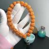 Ventas Directas de Fábrica de Pulseras Originales de Mano con Forma de Calabaza, Pulseras Pequeñas de Rudraksha, Venta al por Mayor en Grandes Cantidades