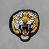 Cabeça de tigre bordado pano patch crachá diy roupas jeans patch apliques bordados etiqueta furo patch acessórios remendo de engomar
