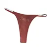 Tanga de Pedrería Zeriluna con Tirantes Finos, Decoración Sencilla de Letra, Versátil, Cómodo, Se Adapta a la Forma de la Cadera, Disponible en Múltiples Colores
