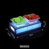 Barra LED KTV compartimento Padrão luminoso de gelo selo de gelo prato de frutas prato de lanche prato de lanche prato de frutas secas prato de lanche