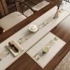 Nuevo Camino de Mesa Zen Chino Absorbente de Secado Rápido Mantel Individual de Té Barro Diatomeas Cojín para Mesa de Té Antideslizante Mantel Largo para Mesa de Centro