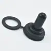 Tampa Impermeável Preta 12mm, E-Ten, Tampa Universal à Prova d'Água para Interruptor de Alavanca Kn3, Impermeável, à Prova de Poeira e Antiestático