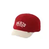 Gorra de béisbol de pana para niños con letra PARIS para otoño e invierno, gorra de béisbol para bebé niño, gorra de béisbol cálida para niña, para exportación