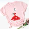 Camisetas Vogue Ballet Feminina moda Ator de balé estampa de desenho animado top de manga curta camiseta