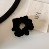 Uso Diario ~ Estilo Perezoso Scrunchie de Terciopelo de Color Sólido para Mujer, Diadema Elástica Alta para Cola de Caballo y Moño, Accesorio para el Cabello