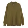 Chaqueta cárdigan de punto con cuello alto para hombre y mujer, primavera, otoño, invierno 2026 nuevo estilo, prenda exterior casual de corte holgado, suéter de moda