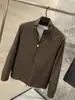 ¡Alternativa asequible a 5K+! Chaqueta de vuelo de sarga de mezcla de lino francesa de lujo y alta gama para lluvia y rocío para hombre