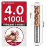 Fresa de aço tungstênio Huhao 65 graus, carboneto de 4 cortes, especializada para aço inoxidável, ferramenta CNC, fresa de topo de comprimento estendido