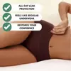 Calcinha menstrual absorvente protetora de 4 camadas Amazon transfronteiriça para mulheres, com furos respiráveis e à prova de vazamentos